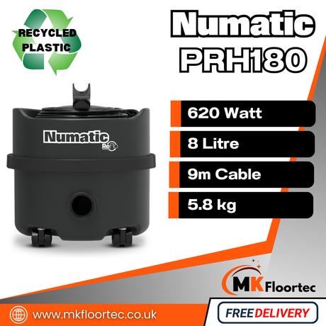 Numatic PRH180 Cylinder Vacuum Cleaner - Commercial Henry hoover