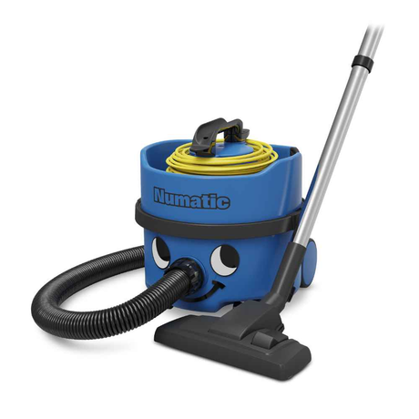 The Numatic PSP180 is a powerful, compact vacuum with a 620W motor and 8-litre capacity, designed for professional use.