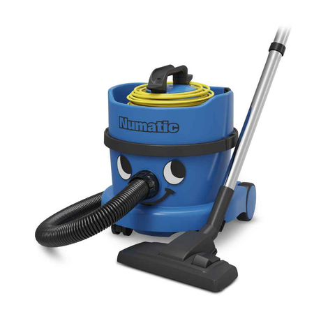 Compact Numatic PSP240 vacuum cleaner with a 620W motor, 9-litre capacity, and durable body for professional cleaning results. 
