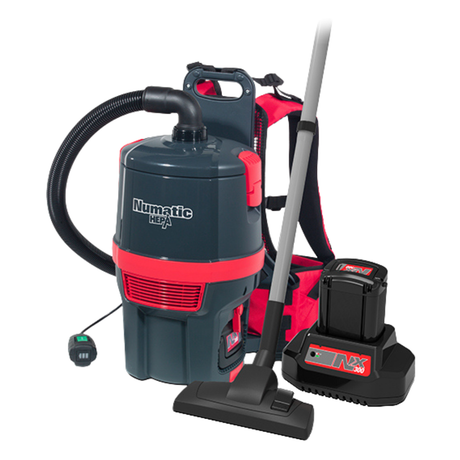 Numatic RSB150NXH HEPA Cordless Backpack Vacuum Cleaner