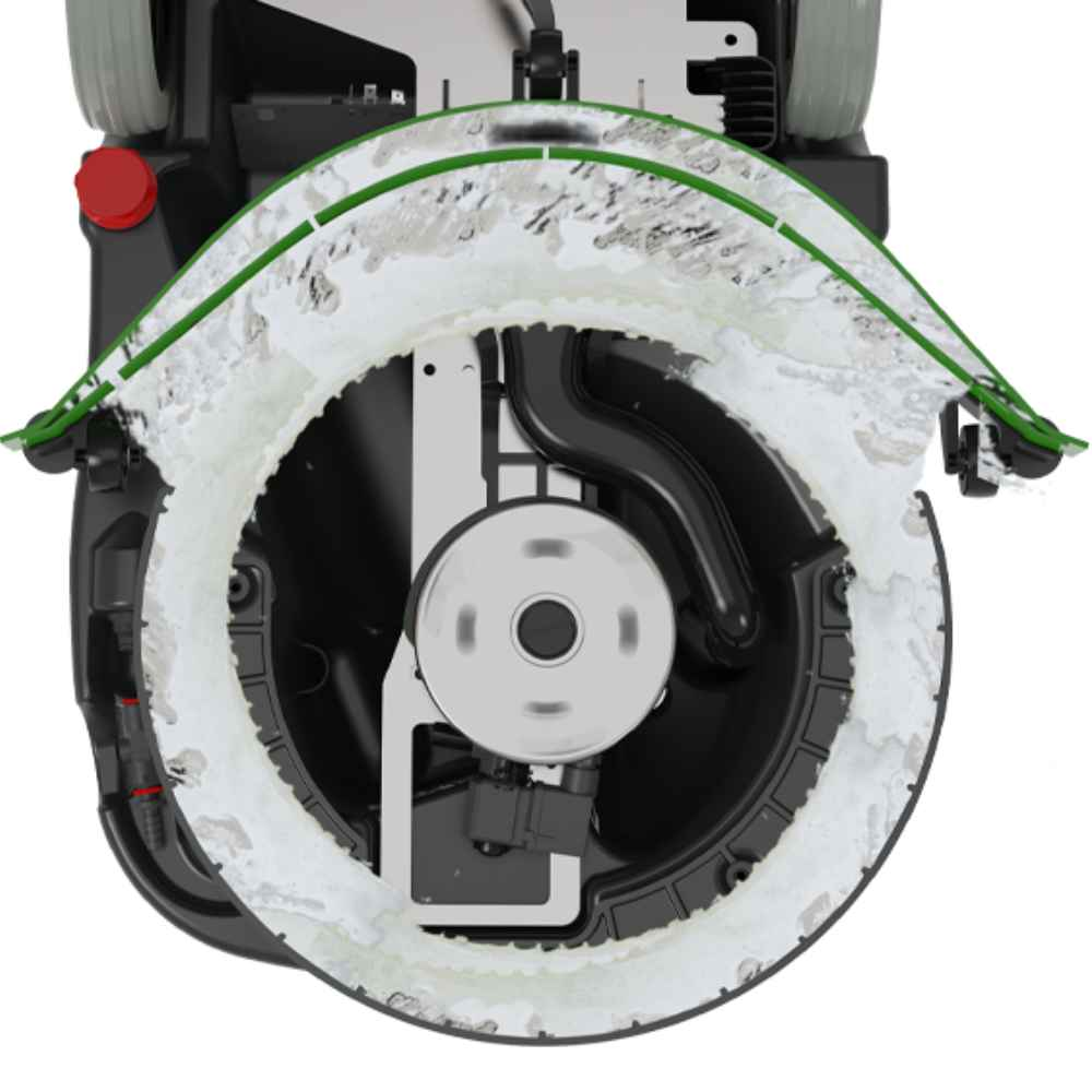 Numatic TTB1840NX-R cordless scrubber dryer, designed for efficient floor cleaning in compact spaces.