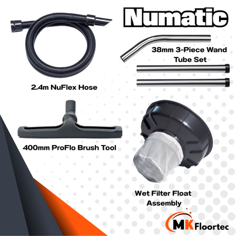 Numatic WV1800DH Industrial Wet Vacuum Cleaner - Dump Hose