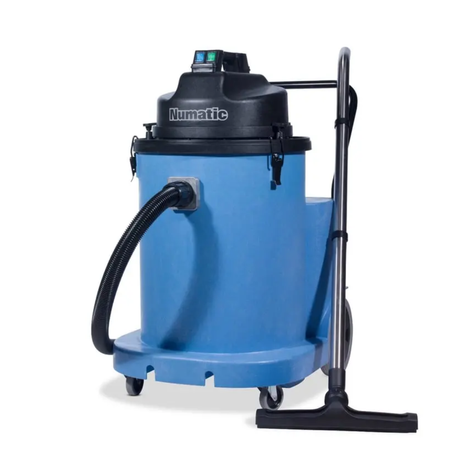 Numatic WVD1800AP Industrial Twin Motor Wet Vacuum Cleaner – Automatic Pump – 70L
