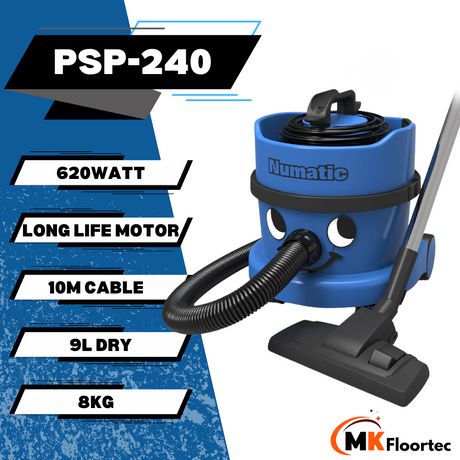 Numatic PSP240 Commercial Dry Vacuum Cleaner Compact 9 Litre