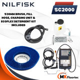 Nilfisk SC2000 53B Micro Ride On Battery Powered Scrubber Dryer With Charger