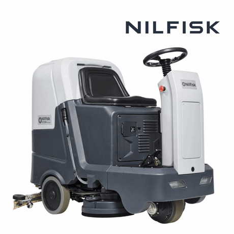 Nilfisk SC3500 ride-on large area floor cleaning scrubber dryer