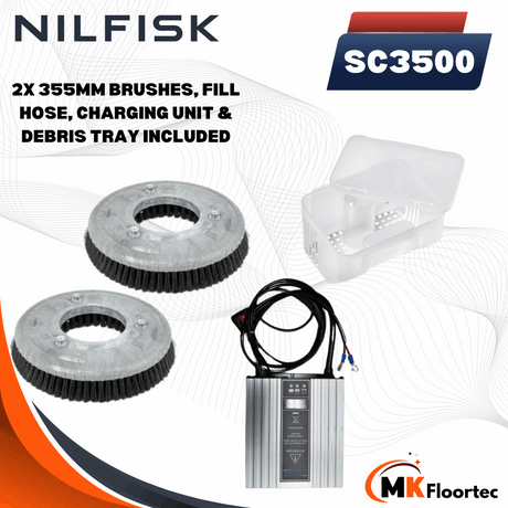 Nilfisk SC3500 included parts and attachments