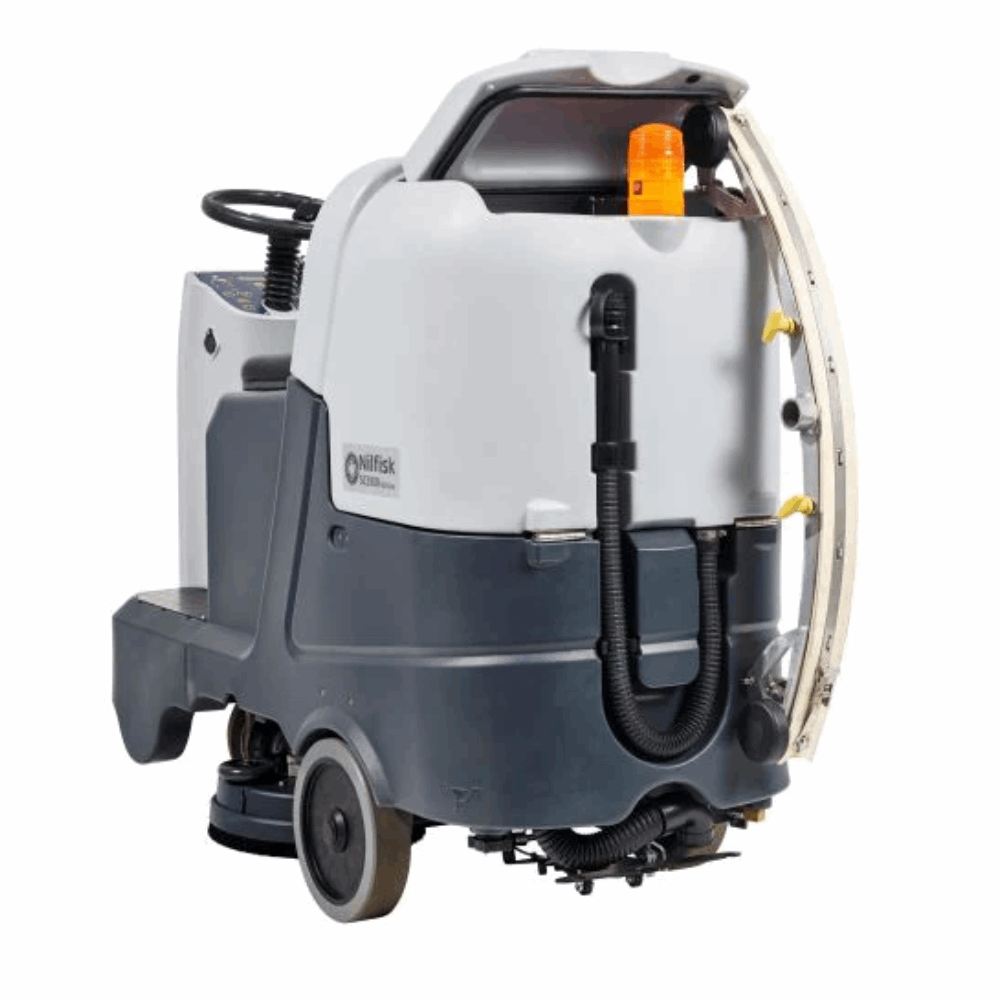 Nilfisk drive-on floor cleaning scrubber dryer