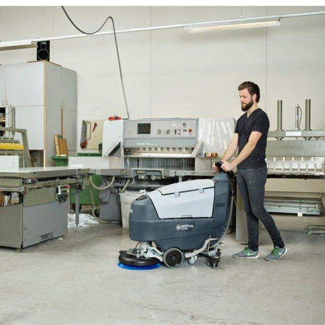 Nilfisk SC401 scrubber dryer for industrial and factory floor cleaning
