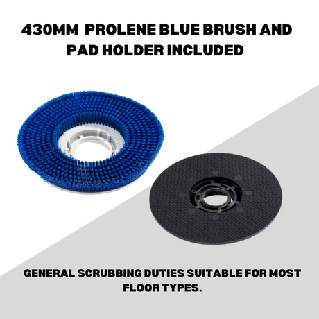 Nilfisk SC401 rubber dryer brush and drive board pad holder
