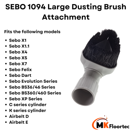 SEBO 1094 Large Dusting Brush Attachment