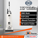 SEBO Automatic X7 White Upright Vacuum Cleaner 91501GB