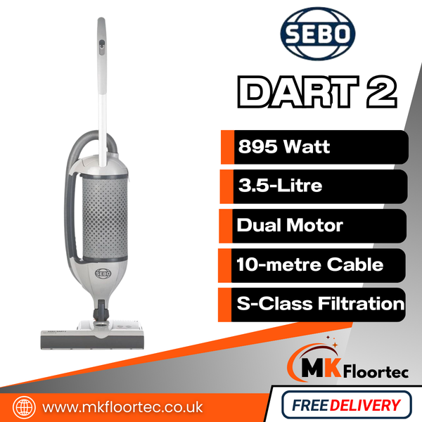 SEBO Dart 2 Upright Vacuum Cleaner - Commercial Grade 9859GB