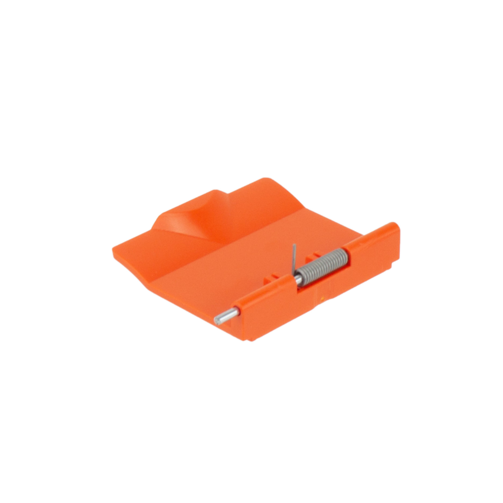 SEBO 2012ER orange inspection door flap designed for BS range vacuums, located on the base. 