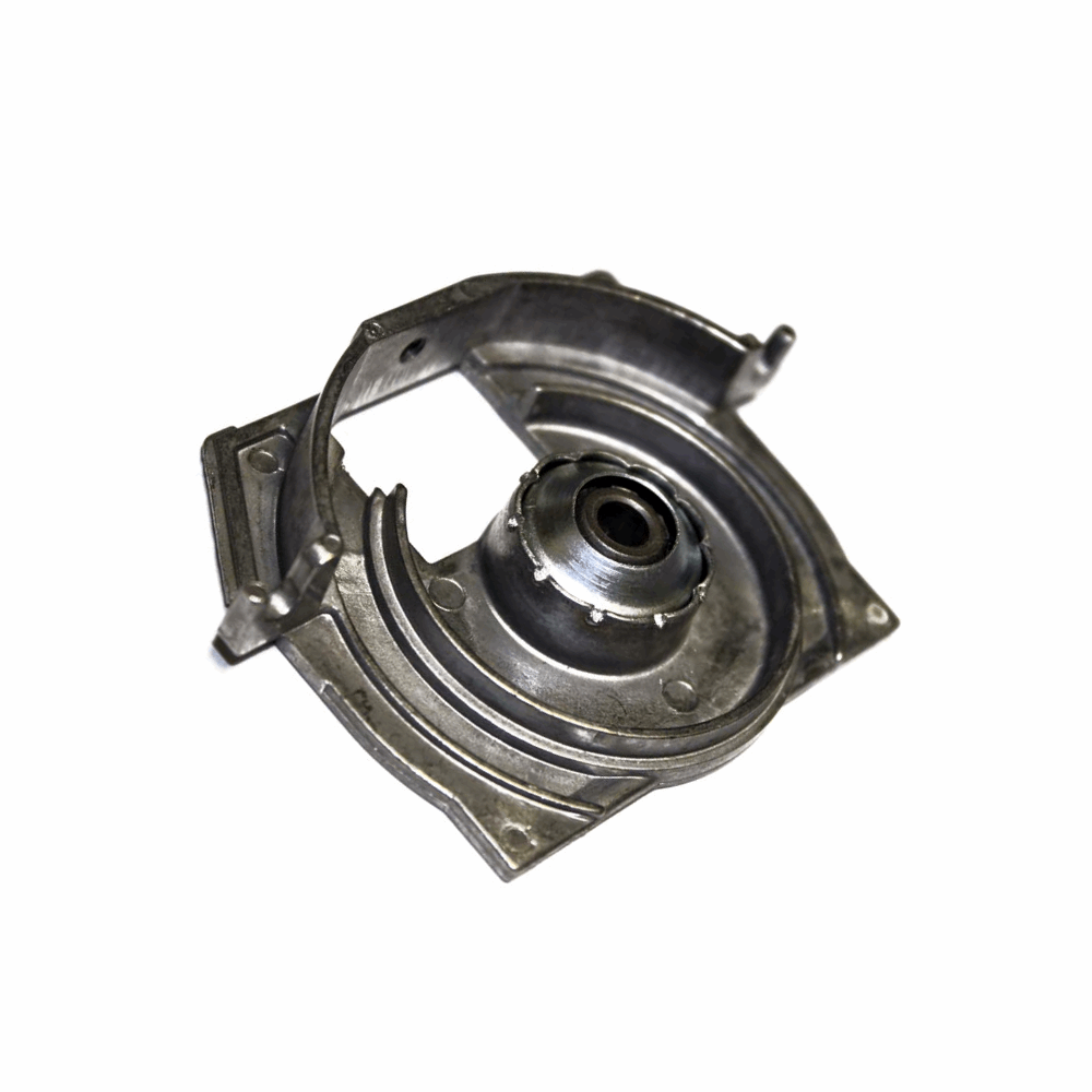 Sebo right-hand brush bearing block 2047, compatible with BS36 & BS46 models, designed for easy brush strip insertion and removal. 