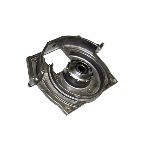Sebo right-hand brush bearing block 2047, compatible with BS36 & BS46 models, designed for easy brush strip insertion and removal. 