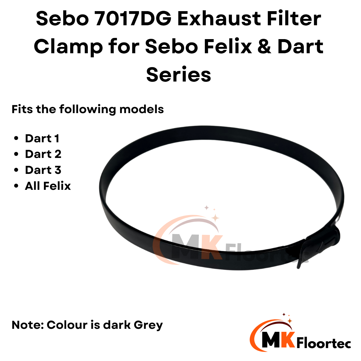 Sebo 7017DG Exhaust Filter Clamp for Sebo Felix & Dart Series