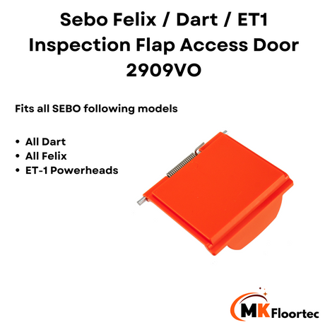 Sebo Felix / Dart / ET1 Inspection Flap Access Door 2909VO