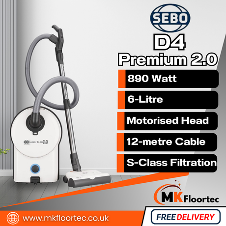 Sebo Airbelt D4 Premium 2.0 Cylinder Vacuum Cleaner 90951GB