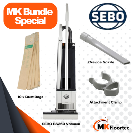 Sebo BS360 Upright Vacuum Cleaner - Commercial Grade 91080GB