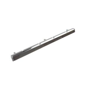 Front chrome strip for SEBO BS36 Comfort and BS360 carpet base plate, part number 20204ER, also called chassis strip.