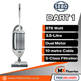 Sebo Dart 1 Upright Vacuum Cleaner - Commercial Grade 9858GB