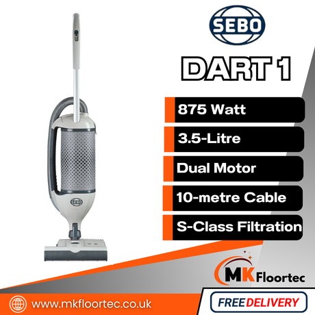 Sebo Dart 1 Upright Vacuum Cleaner - Commercial Grade 9858GB