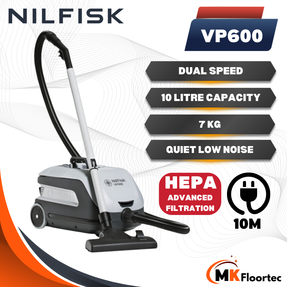 Nilfisk VP600 STD 2 HEPA Quiet Dry Vacuum Cleaner