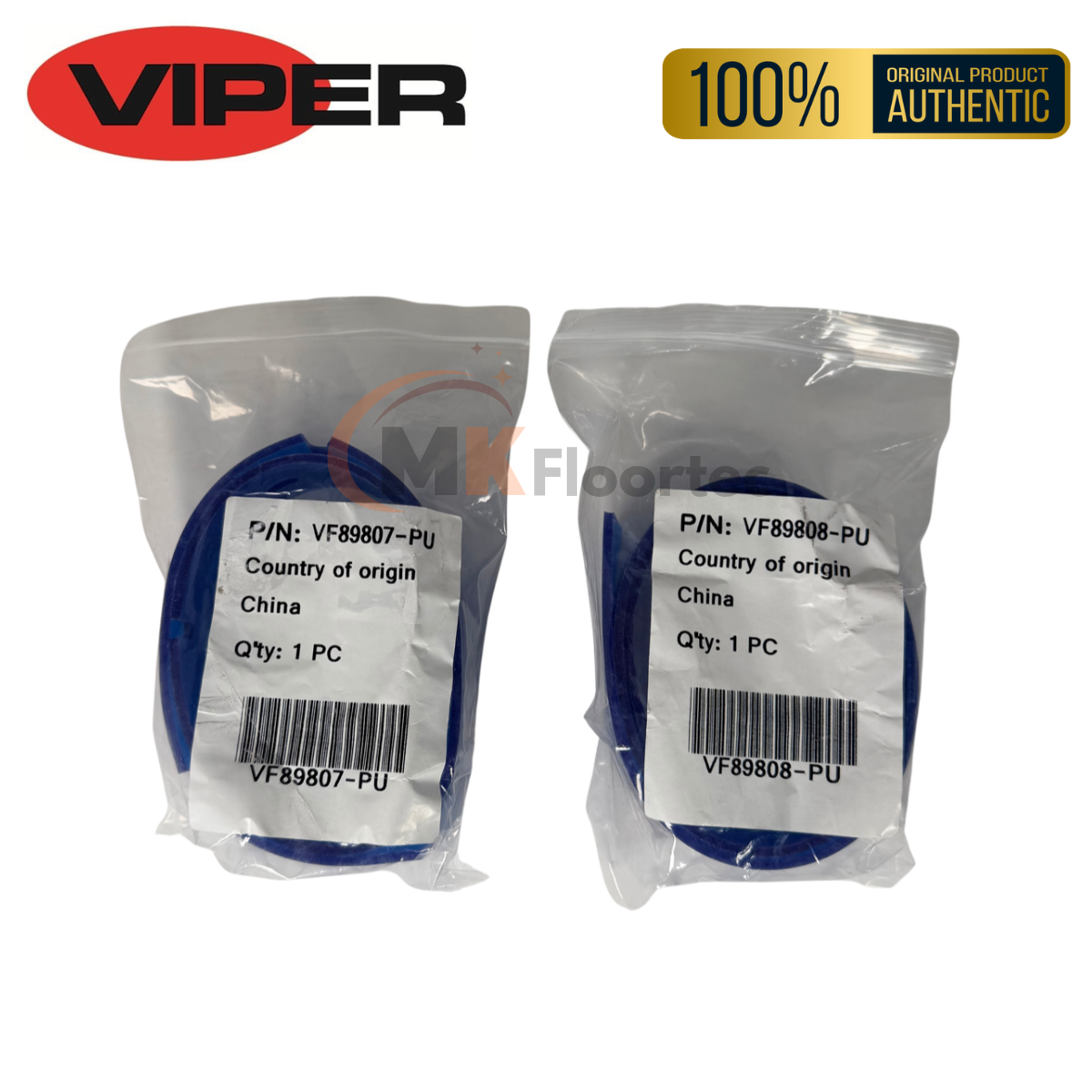 Viper AS380B & AS380C Squeegee Blade Set – Blue Polyurethane (VF89807-PU & VF89808-PU)