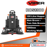 Viper ROS1300 Industrial Ride-On Sweeper