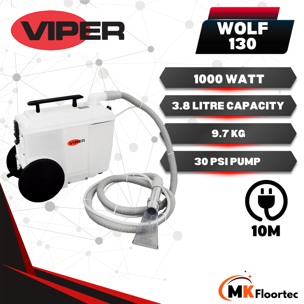 Viper WOLF130-UK Commercial Portable Carpet Spotter Cleaner - Extractor