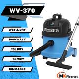 The Numatic WV370 is a powerful 1000W wet and dry vacuum with 15L dry and 9L wet capacity, perfect for car detailing and cleaning. 