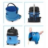 Numatic WV370 wet and dry vacuum cleaner, ideal for spills, floods, and car valeting tasks with versatile functionality.