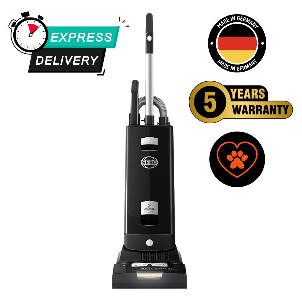 SEBO Automatic X7 Pet ePower +Boost Black Upright Vacuum Cleaner 91540GB