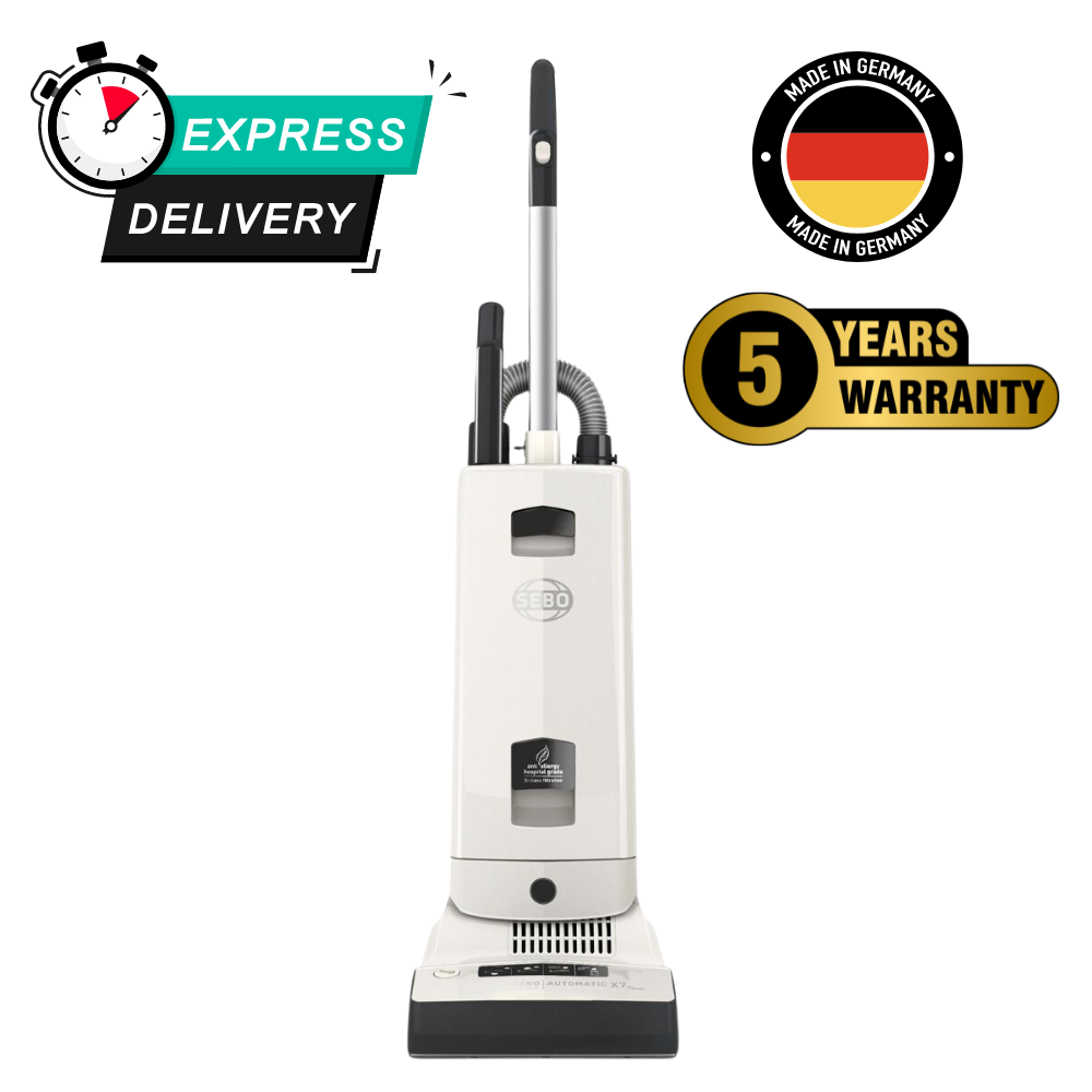 SEBO Automatic X7 ePower White Upright Vacuum Cleaner 91501GB