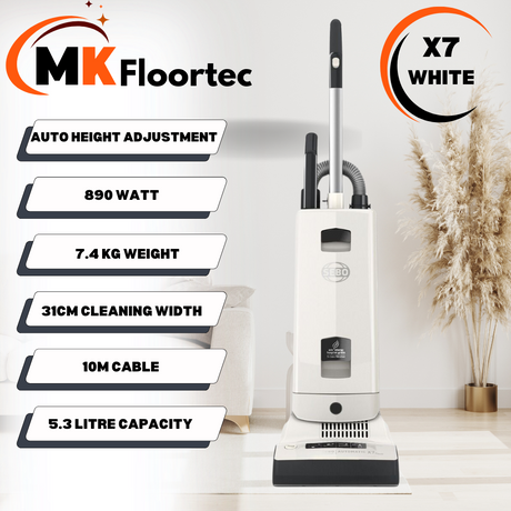 SEBO Automatic X7 ePower White Upright Vacuum Cleaner 91501GB