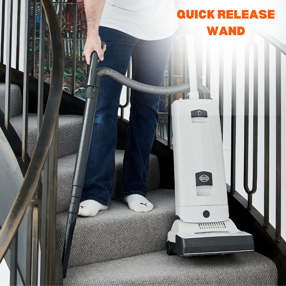 SEBO Automatic X7 ePower White Upright Vacuum Cleaner 91501GB