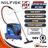 Nilfisk Attix 33-2H PC H Class Hazardous Dust Vacuum Cleaner 110 Volt - 107419695