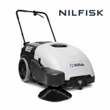 Nilfisk SW750 battery powered floor sweeper CM908 4701 010-02