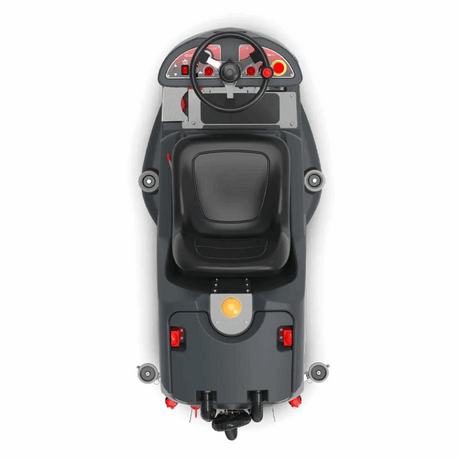 Numatic TVL850 scrubber dryer, equipped with 120-litre capacity, ideal for professional cleaning of large industrial floors. 