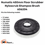 Numatic shampoo brush for HFM floor cleaning machines 606204