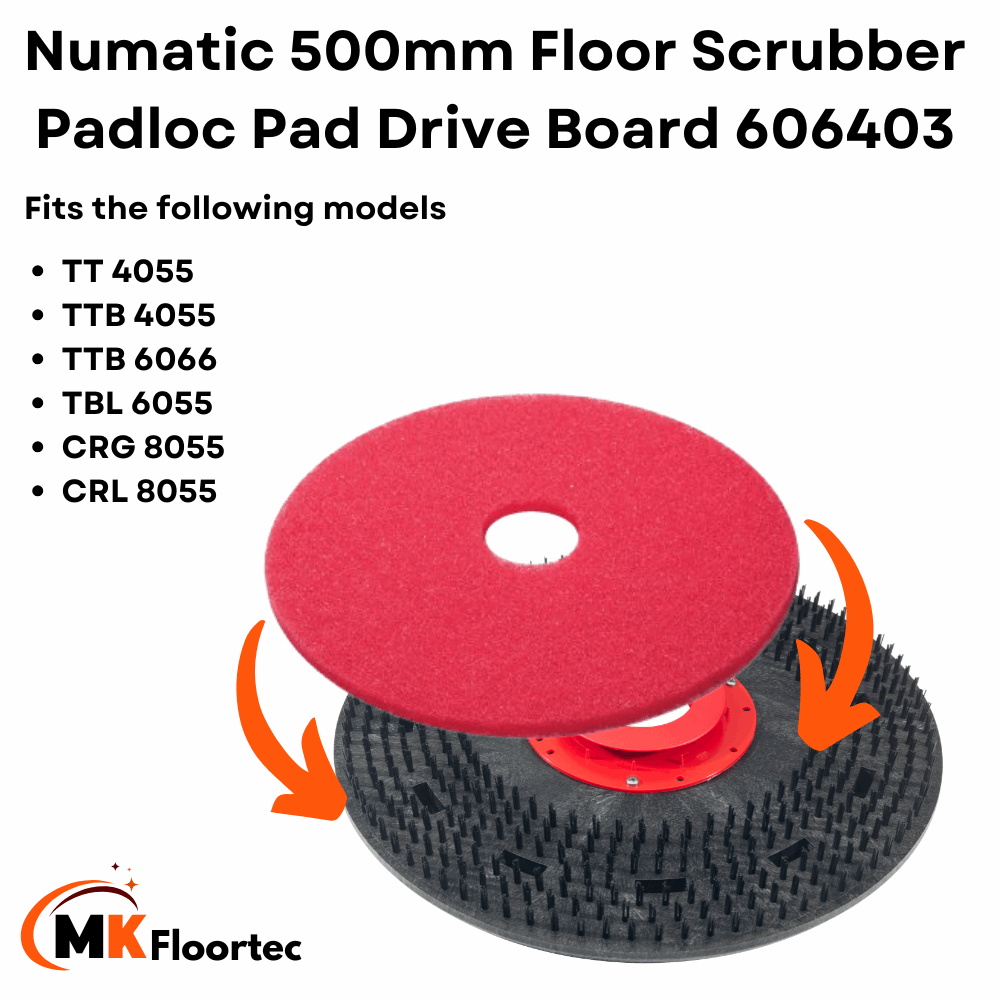 Numatic 20-inch floor cleaning pad holder drive board 500mm 606403