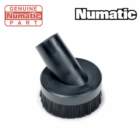 Rubber brush with soft bristles, designed for Numatic 602161 NVB61B, featuring a 38mm fitting for versatile cleaning applications. 