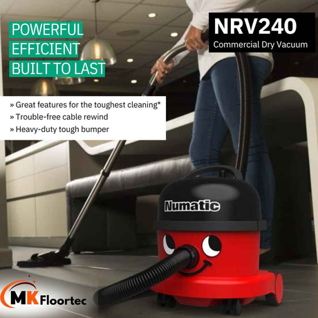 Numatic NRV240-11 Dry Commercial Cylinder Vacuum Cleaner