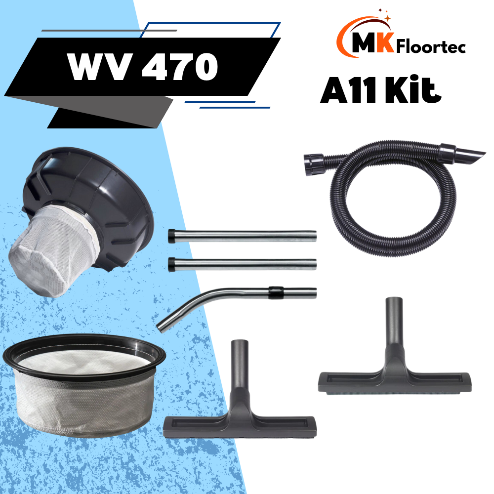 Numatic A11 tool kit and attachments for WV470 multifunctional wet and dry vacuum cleaner