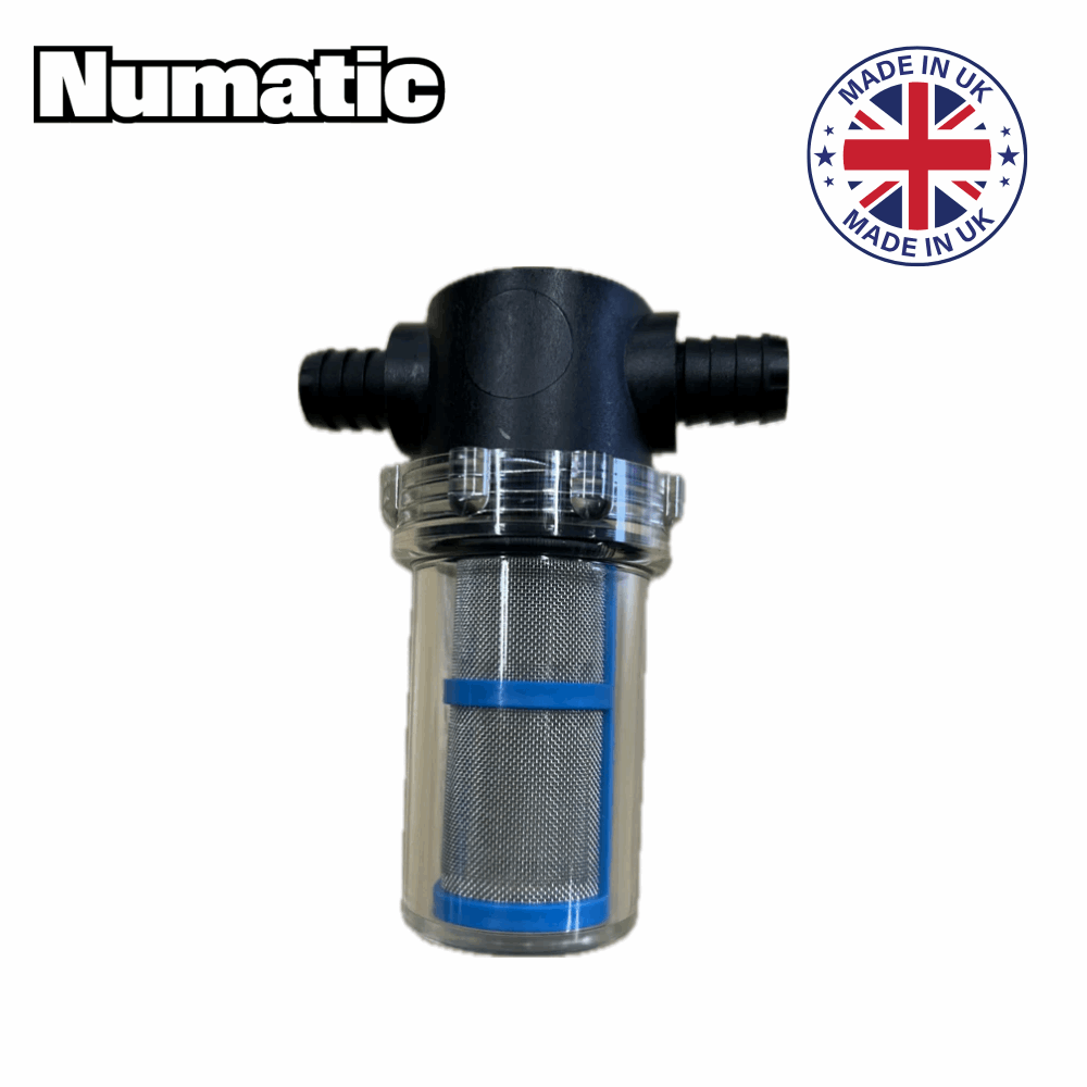 Numatic 208888 clean water filter strainer assembly designed for TT scrubber dryers, enhancing cleaning efficiency and effectiveness.