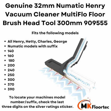 numatic 32mm brush head tool 909555
