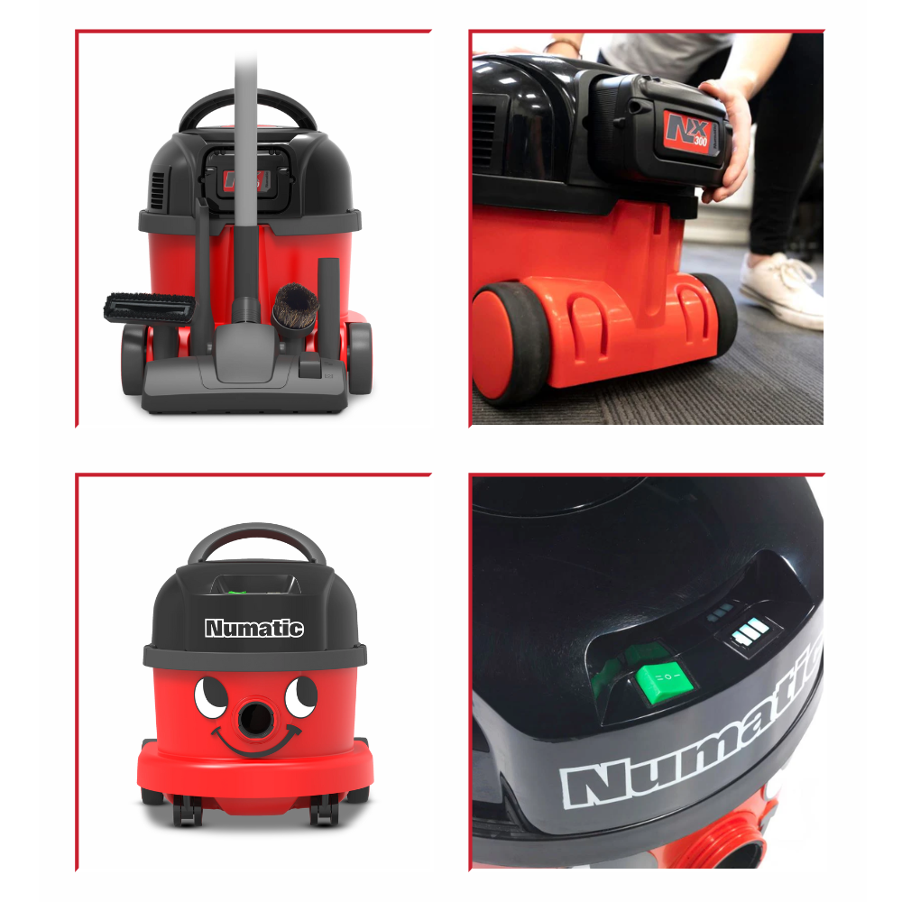 Numatic NBV240NX Cordless Commercial Henry Vacuum Cleaner NX300 Battery Powered