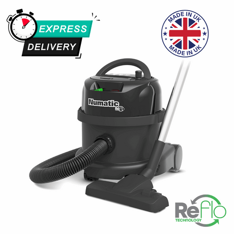 Numatic PPR170 ProVac Commercial Henry Vacuum Cleaner, featuring a black design and made from sustainable recycled plastic