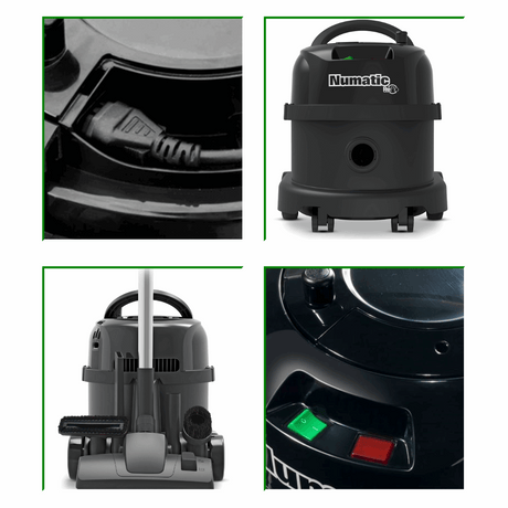 Numatic PPR170 ProVac Henry Vacuum Cleaner, featuring a powerful design in black, made from eco-friendly recycled plastic.